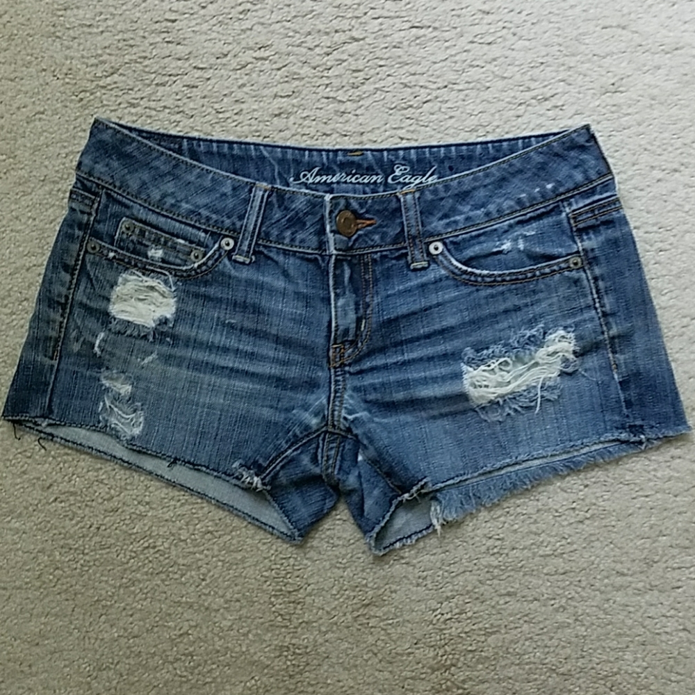 American Eagle Low Rise Denim Shorts